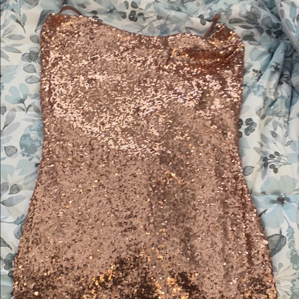 Rose gold dress